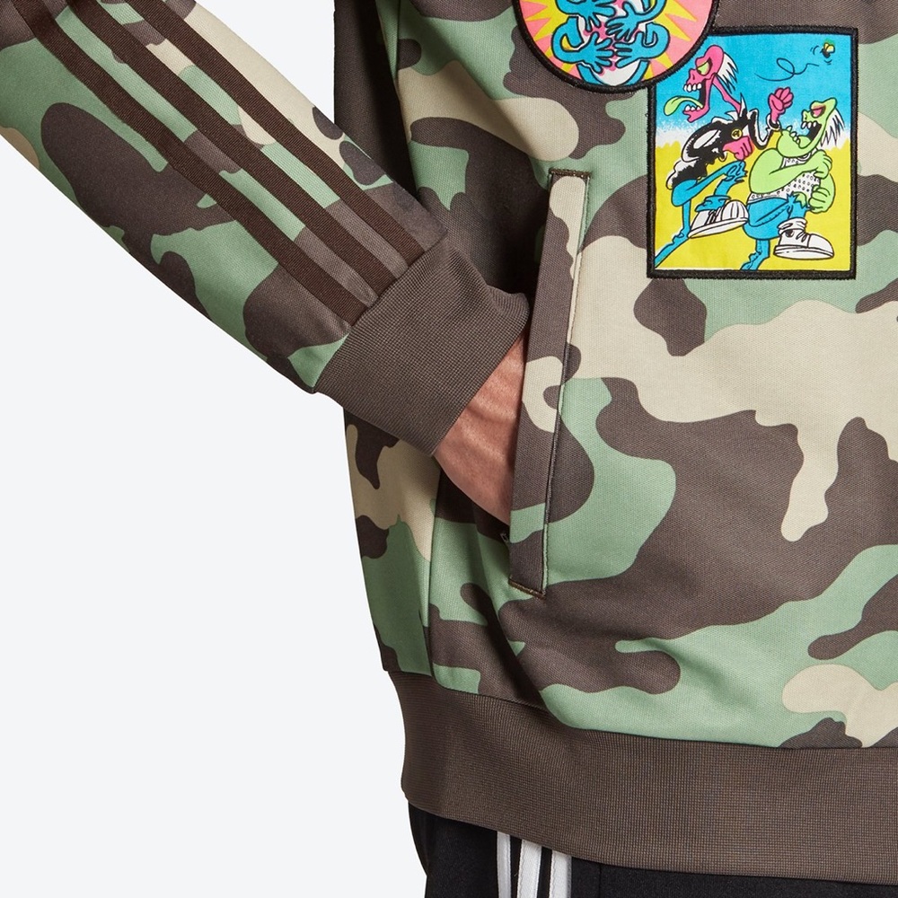 adidas originals x JEREMY SCOTT Camouflage Sports Jacket Multi-Color Extra Large - Picture 11 of 14